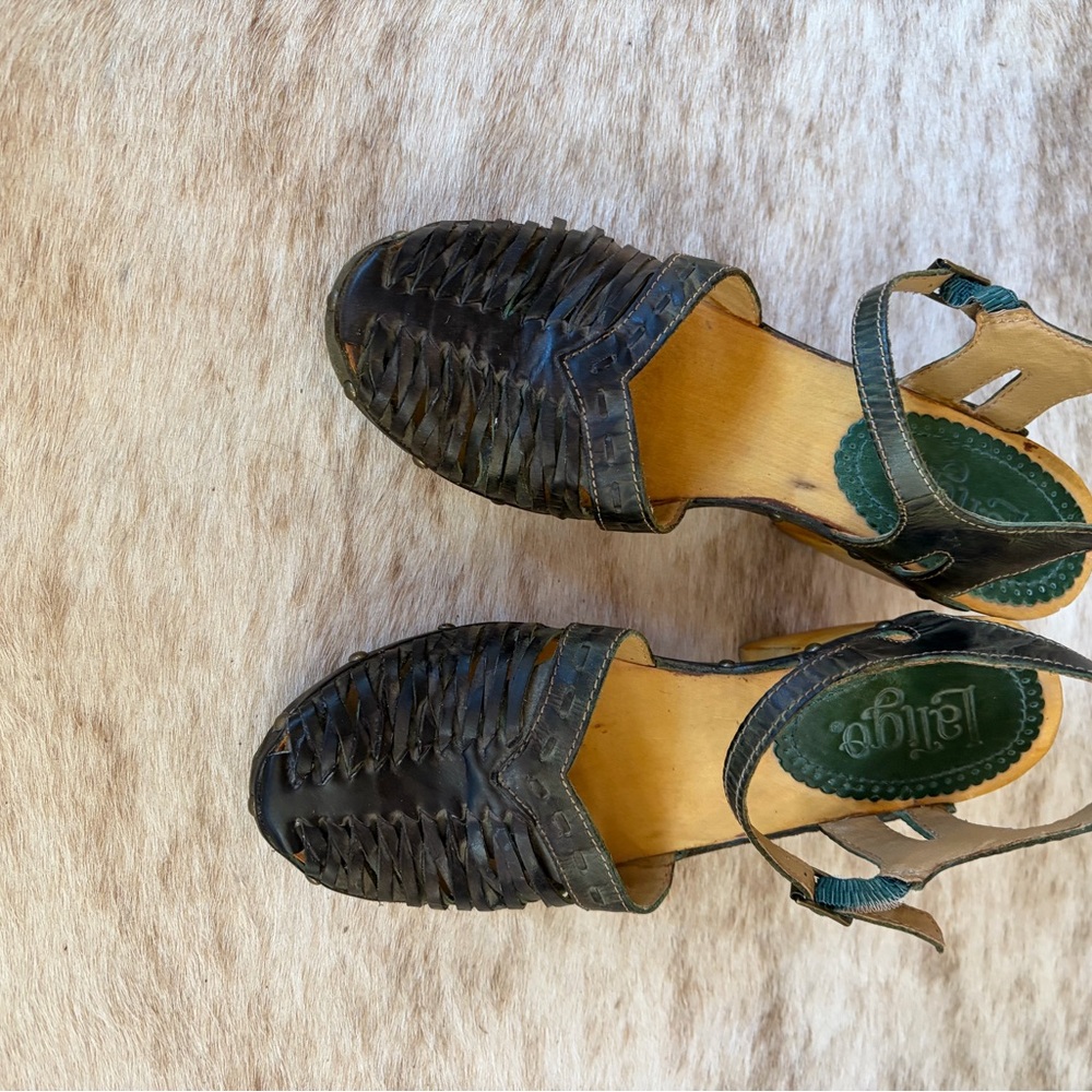 Latigo Dark Brown Leather Sandals 9